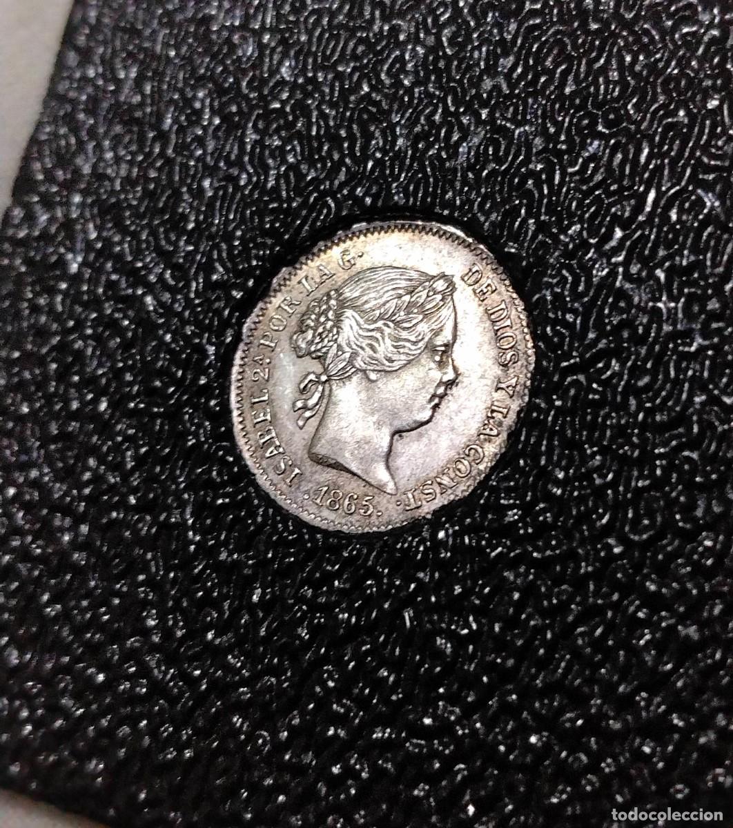 Monedas de Espa&ntilde;a: Isabel II plata. 10 c&eacute;ntimos de escudo 1865 Sevilla