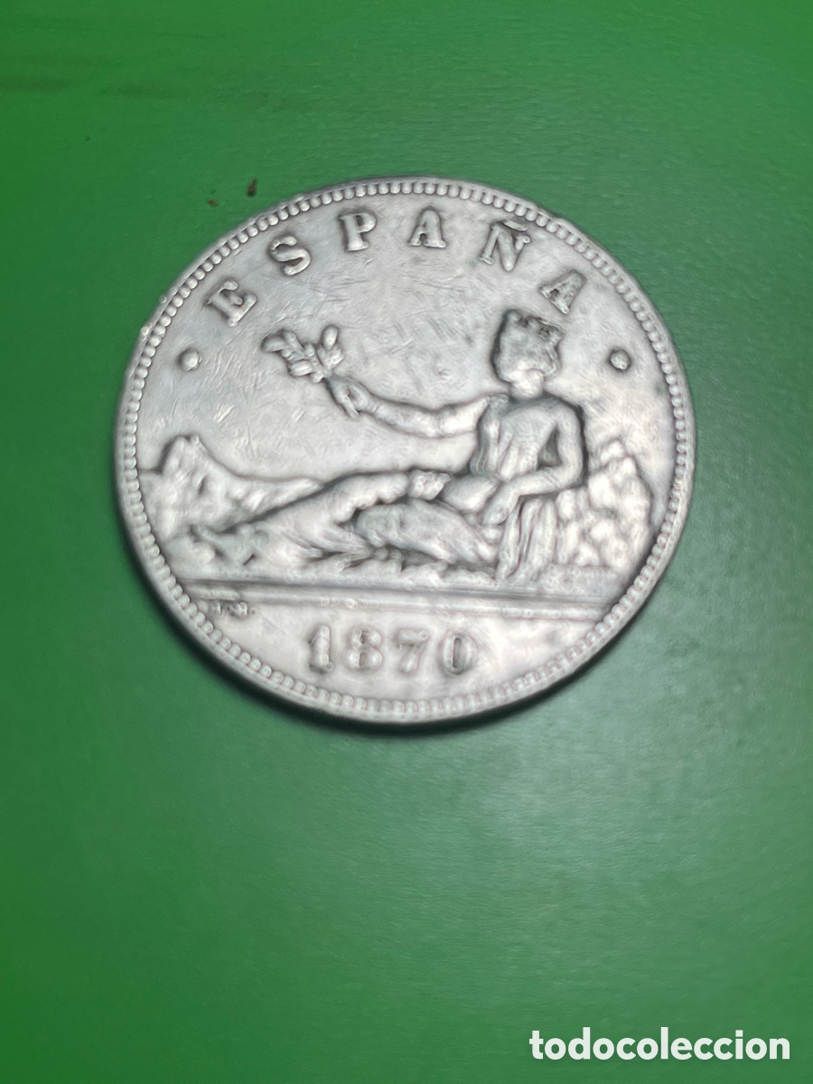 Monedas de Espa&ntilde;a: ESPA&Ntilde;A 5 pesetas de plata 1870