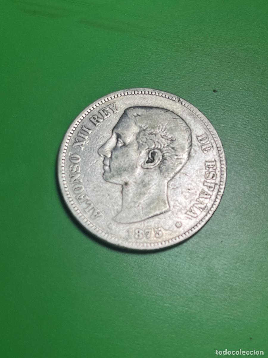 Monedas de Espa&ntilde;a: ESPA&Ntilde;A 5 pesetas de plata 1875. Alfonso XII.