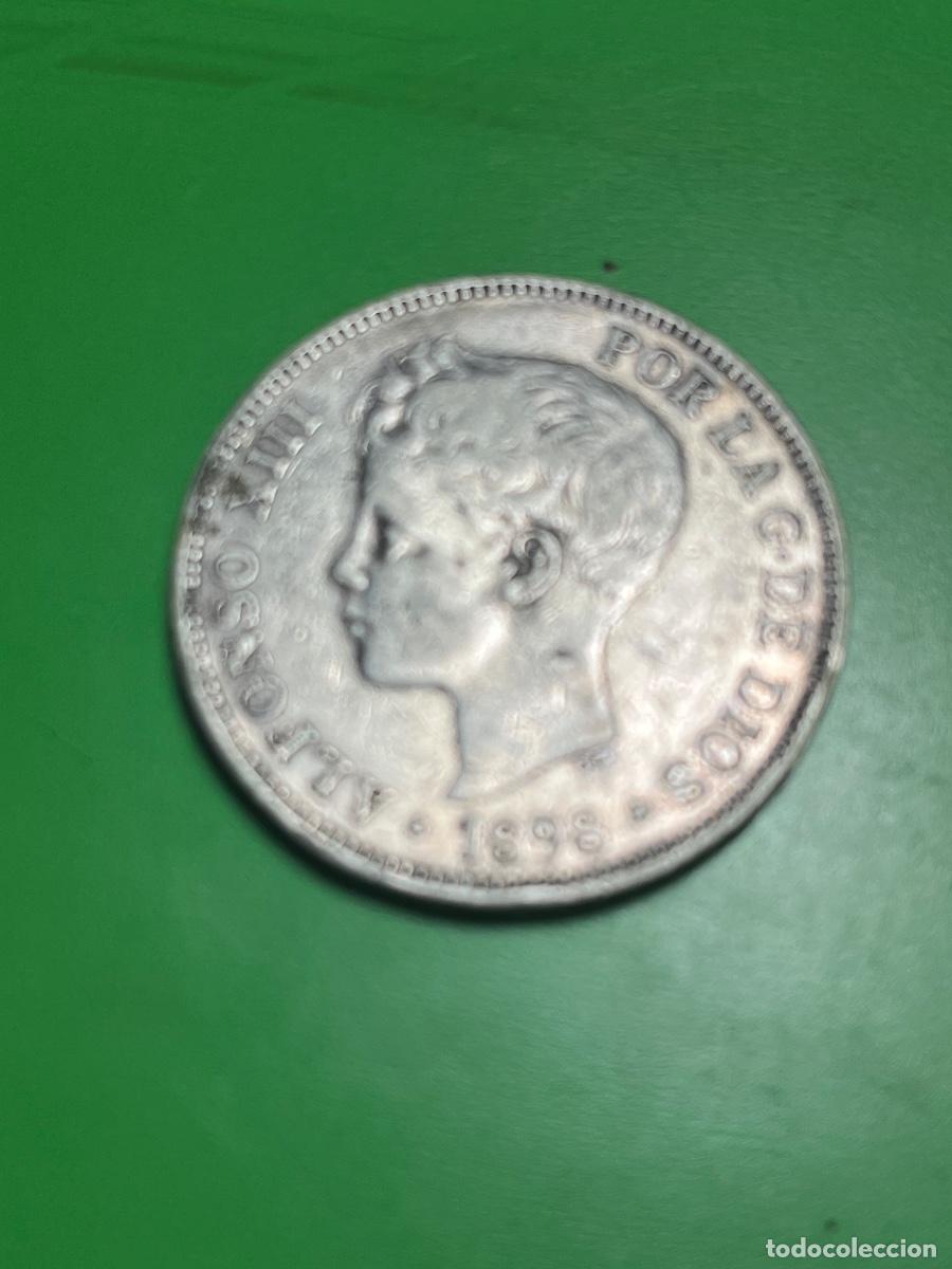 Monedas de Espa&ntilde;a: ESPA&Ntilde;A 5 pesetas de plata 1898. Alfonso XIII.