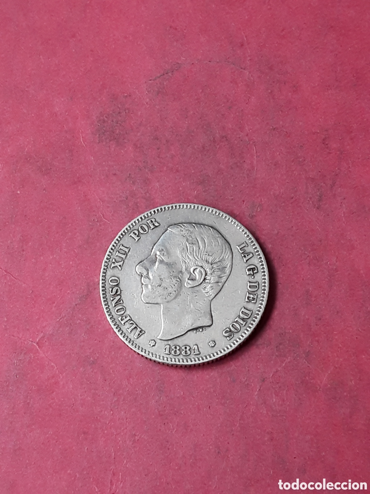 M&uuml;nzen von Spanien: 2 PESETAS 1881 PLATA ALFONSO XII