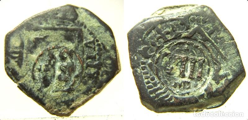 Monedas de Espa&ntilde;a: Moneda de 8 maraved&iacute;s resellados ,mide 2,2 cm