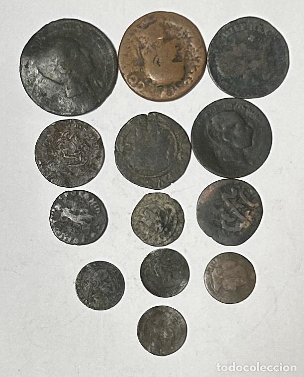 Monedas de Espa&ntilde;a: L128 LOTE DE 13 MONEDAS ISABEL II VER FOTO