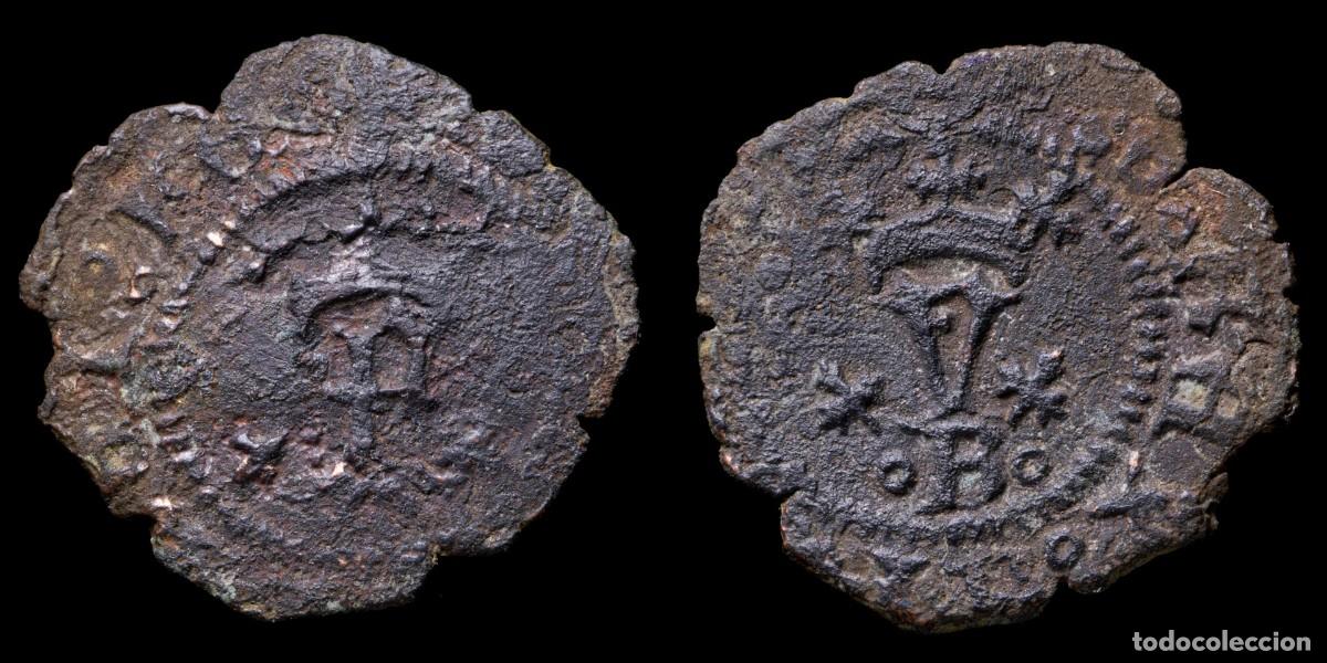 Monedas de Espa&ntilde;a: Blanca Catholic Kings, Burgos Mint - 16 mm / 0,85 gr.