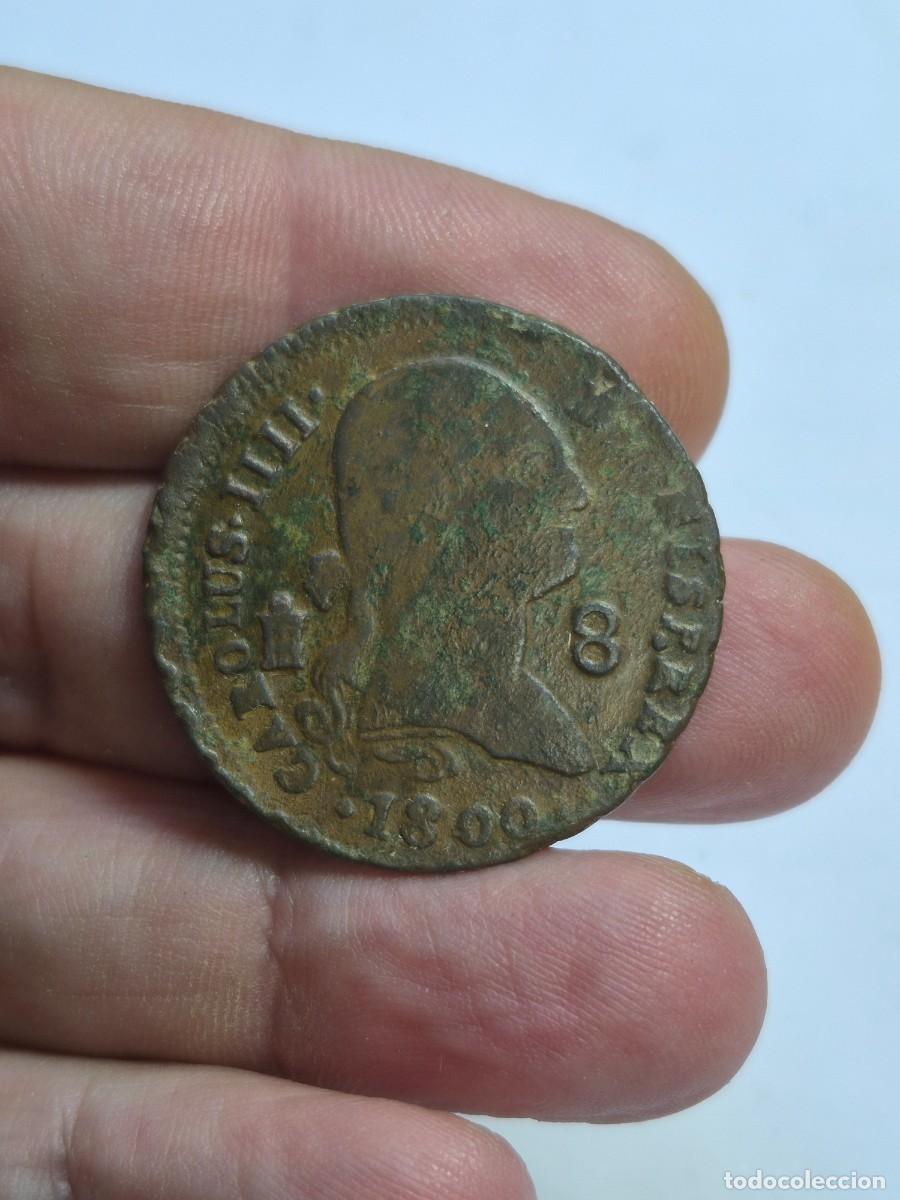 Monedas de Espa&ntilde;a: NT/ CARLOS IV 8 MARAVEDIES 1800 SEGOVIA (E1297)