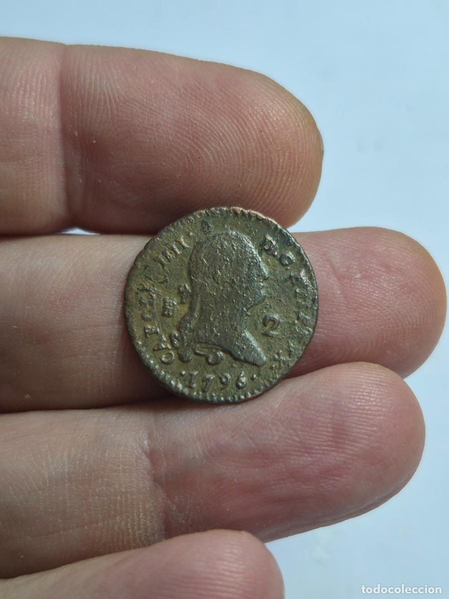 Monedas de Espa&ntilde;a: NT/ CARLOS IV 2 MARAVEDIES 1796 SEGOVIA (E1305)