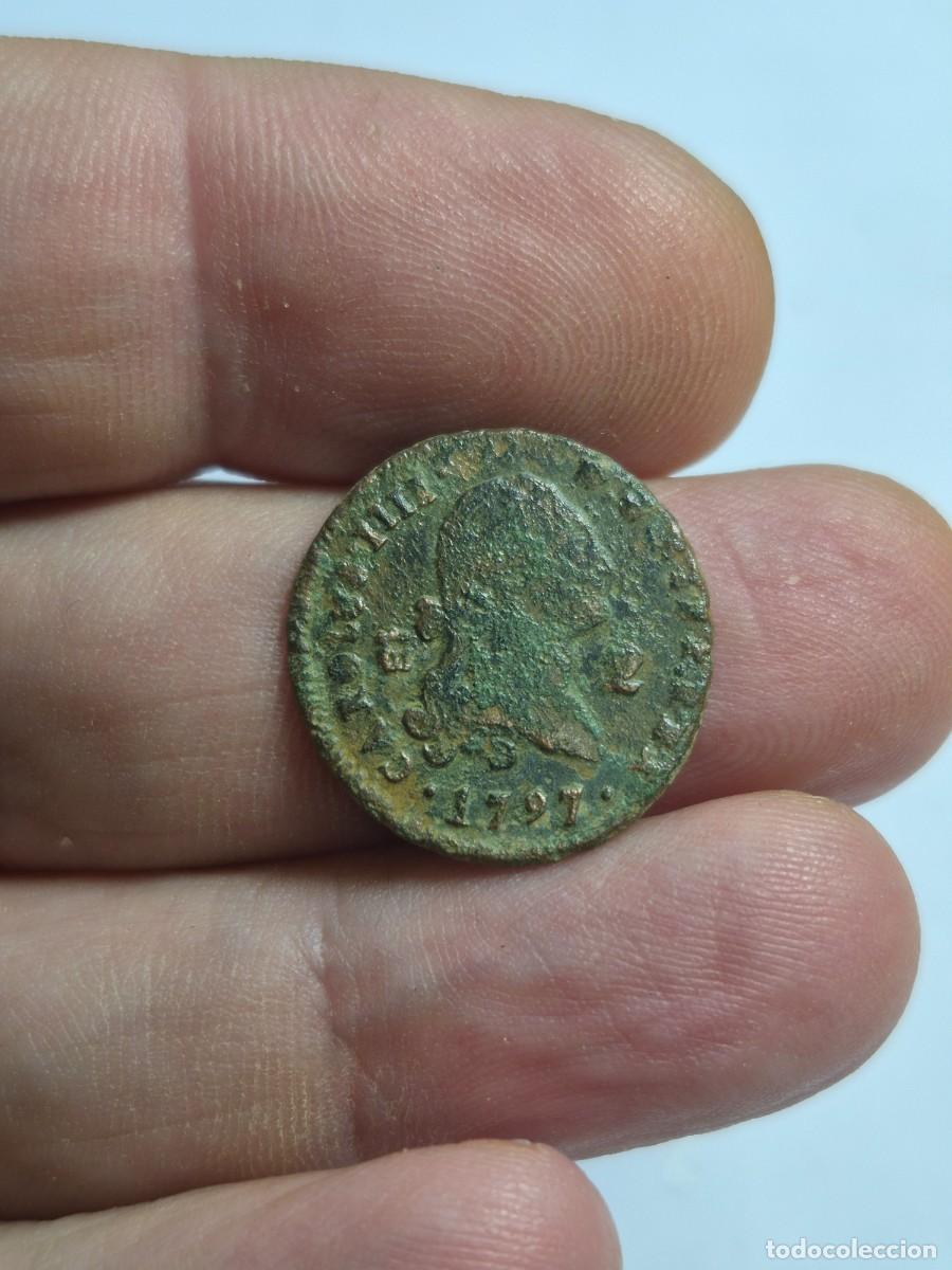 Monedas de Espa&ntilde;a: NT/ CARLOS IV 2 MARAVEDIES 1797 SEGOVIA (E1306)