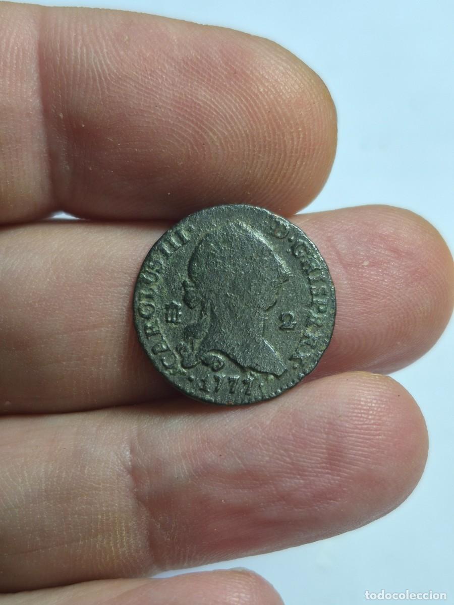 Monedas de Espa&ntilde;a: NT/ CARLOS III 2 MARAVEDIES 1777 SEGOVIA (E1309)