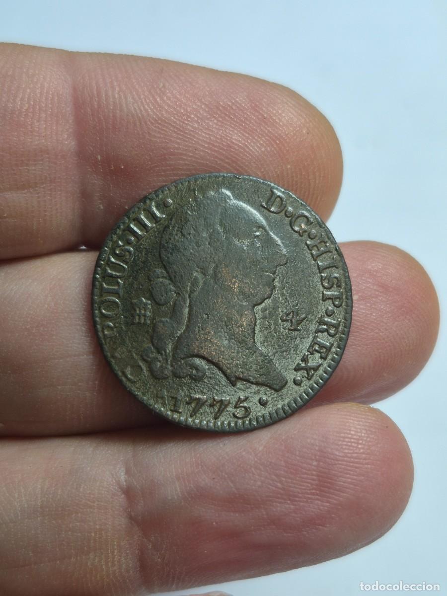 Monedas de Espa&ntilde;a: NT/ CARLOS III 4 MARAVEDIES 1775 SEGOVIA (E1314)