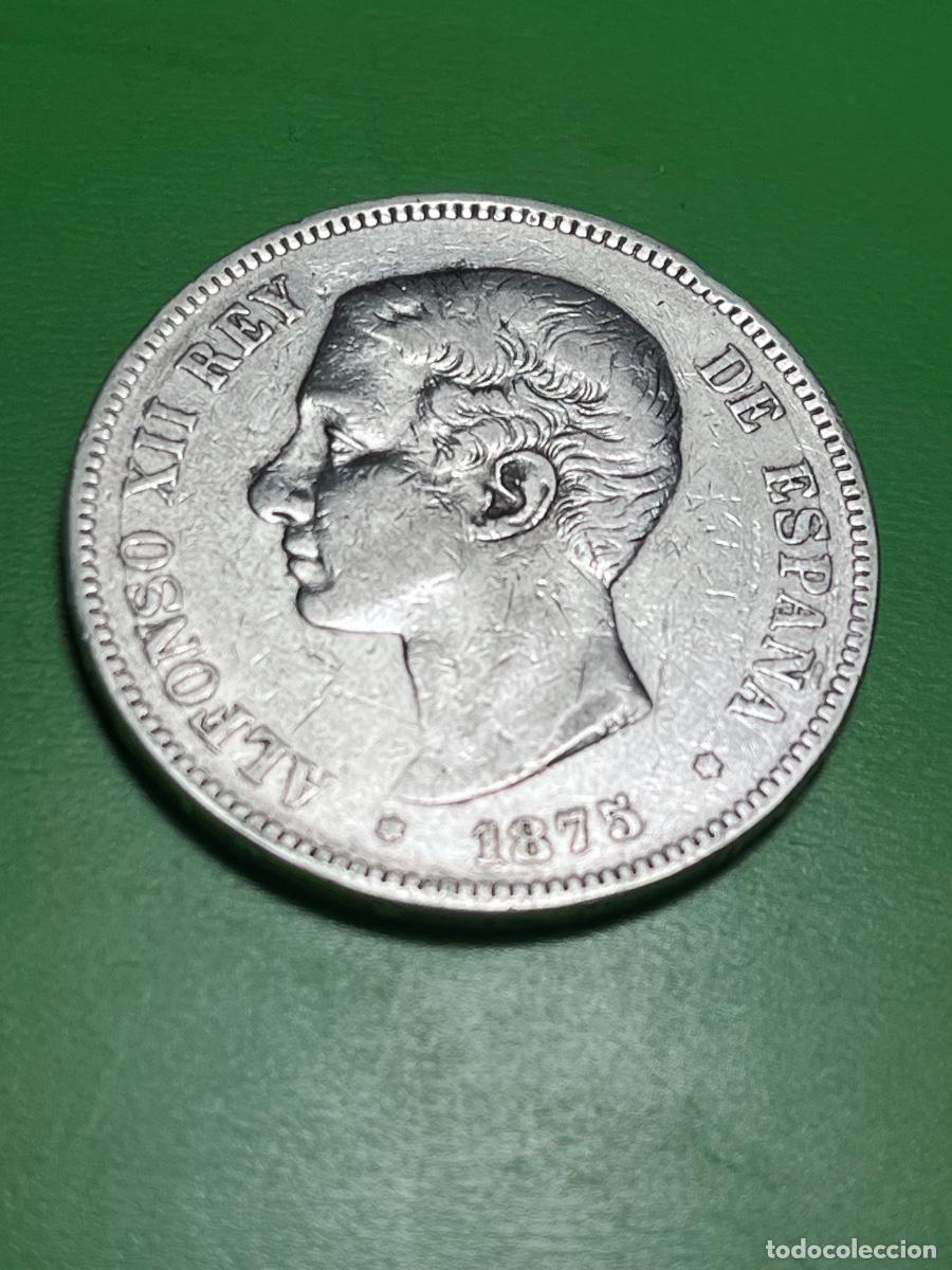Monedas de Espa&ntilde;a: ESPA&Ntilde;A 5 pesetas de plata 1875. Alfonso XII.