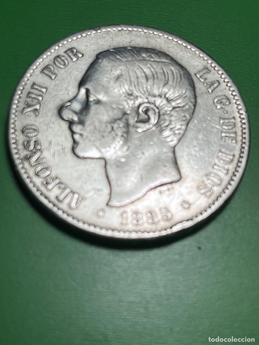 Monedas de Espa&ntilde;a: ESPA&Ntilde;A 5 pesetas de plata 1885. Alfonso XII.