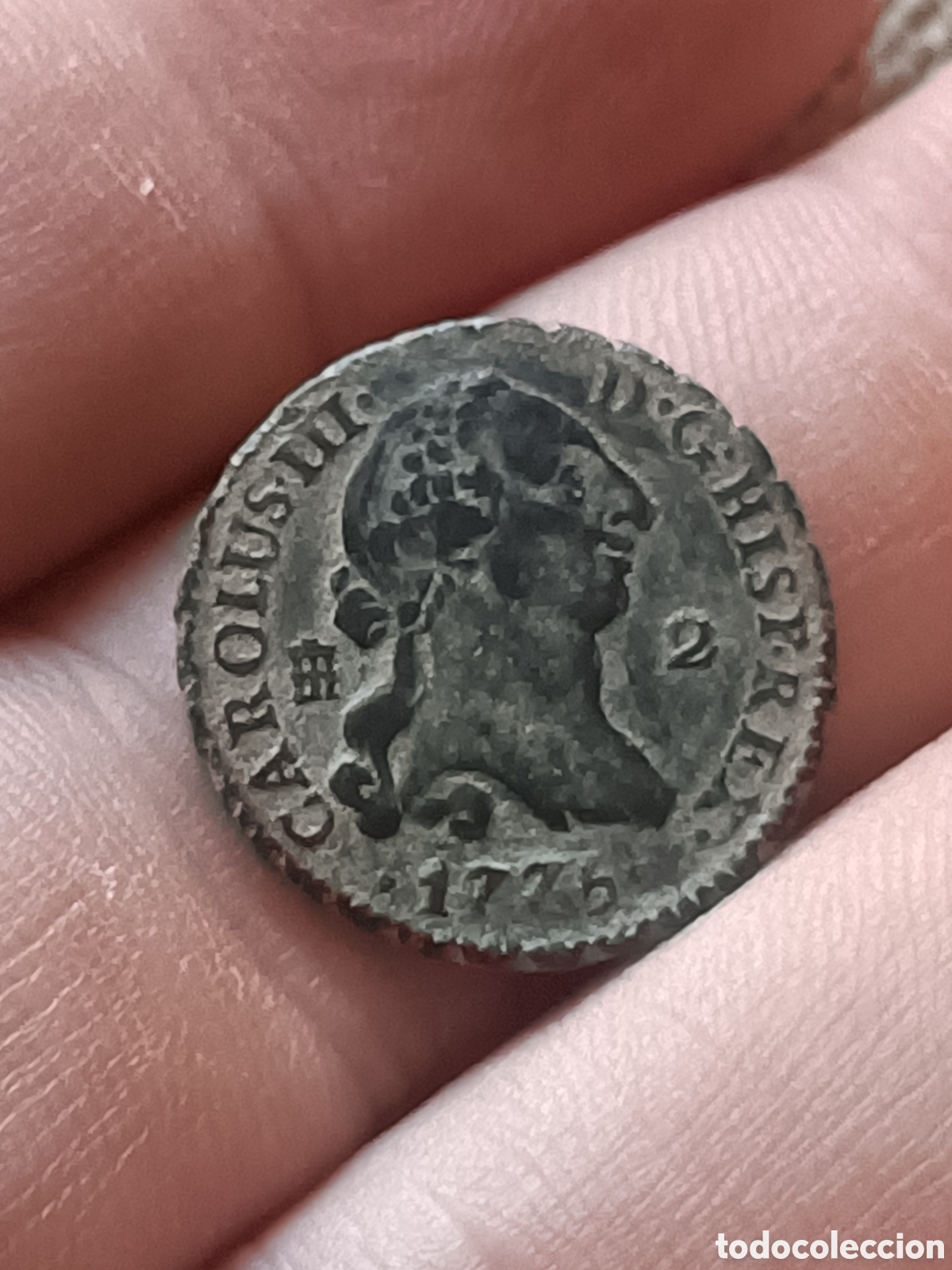 Monedas de Espa&ntilde;a: 2 Maraved&iacute;s Carlos III 1775