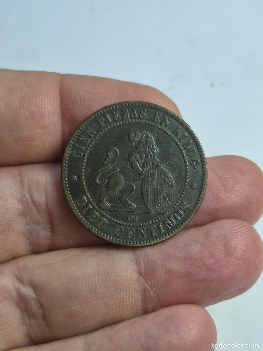 Monedas de Espa&ntilde;a: NT/ GOBIERNO PROVISIONAL 10 CENTIMOS 1870 (E936) - Foto 2