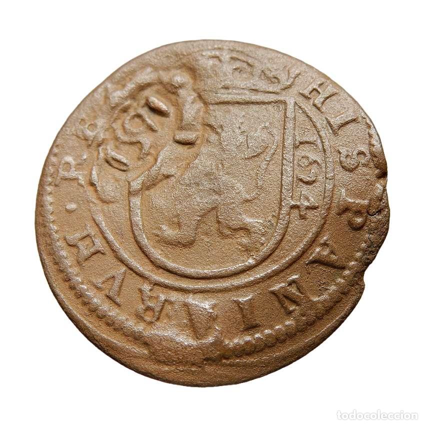 Monedas de Espa&ntilde;a: Felipe III (1598-1621). Segovia, 8 maraved&iacute;s - 1624. 1007-M