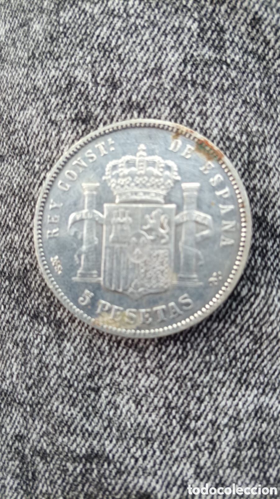 Monedas de Espa&ntilde;a: MONEDA 5 pesetas 1881 - Foto 2
