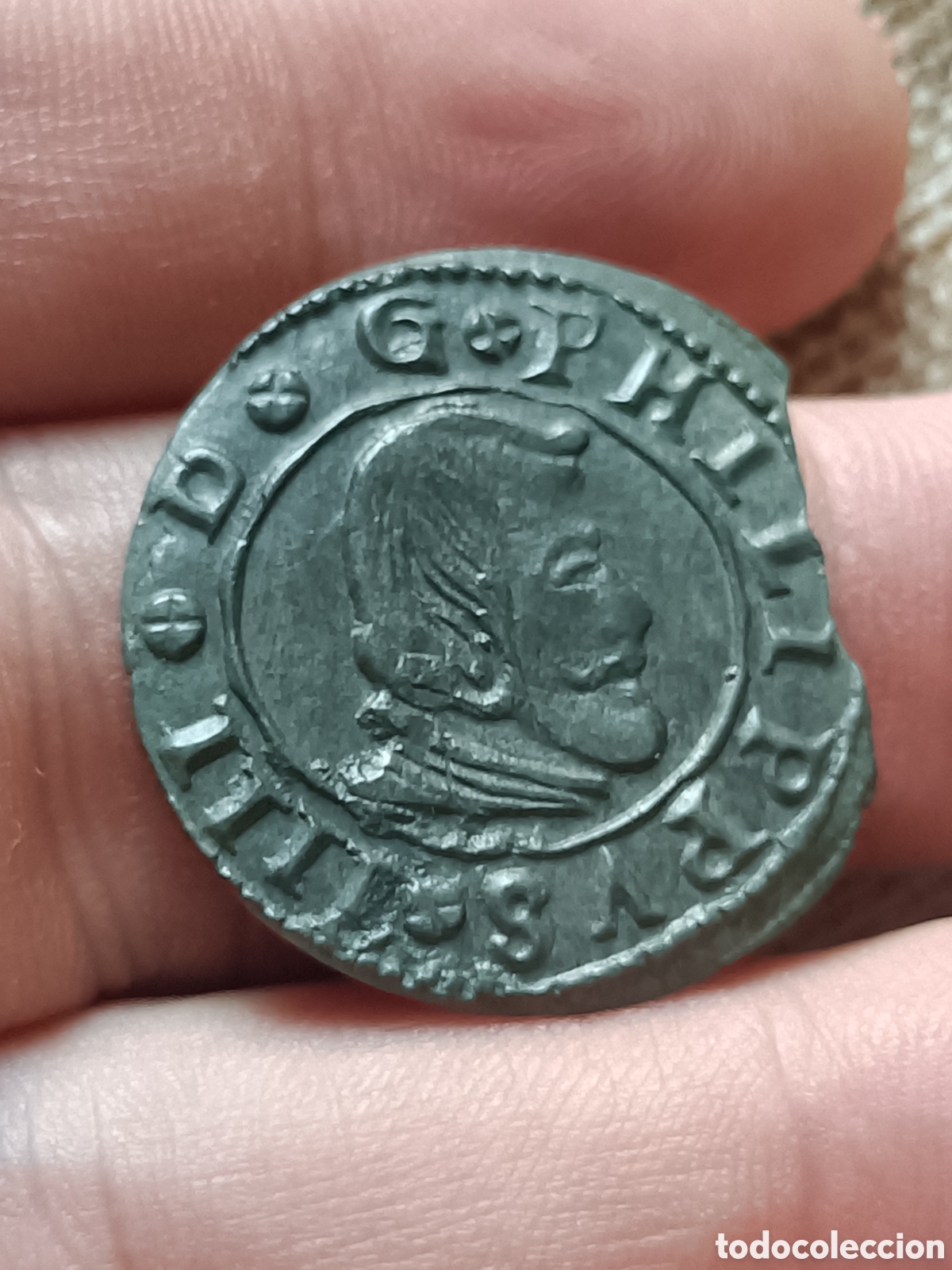 Monedas de Espa&ntilde;a: 16 Maraved&iacute;s Felipe IV Madrid 1664