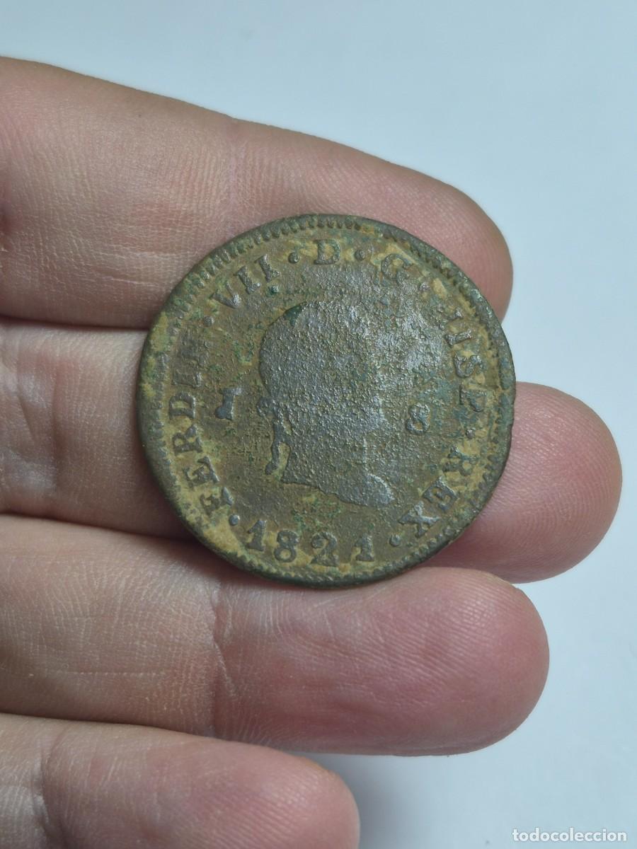Monedas de Espa&ntilde;a: NT/ FERNANDO VII 8 MARAVEDIES 1821 JUBIA (E1318)
