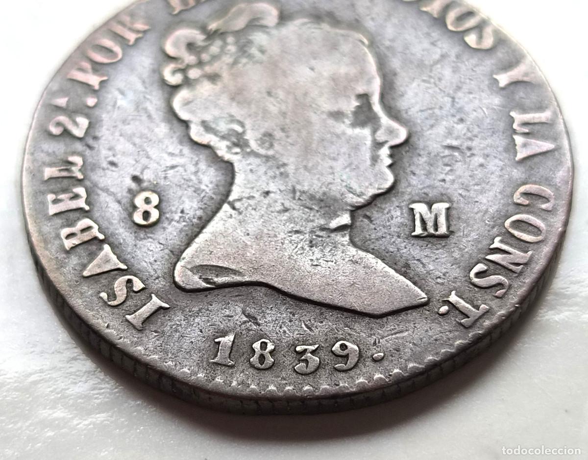 Monedas de Espa&ntilde;a: ISABEL 2&ordf; JUBIA 8 MARAVEDIS 1839 - Foto 2