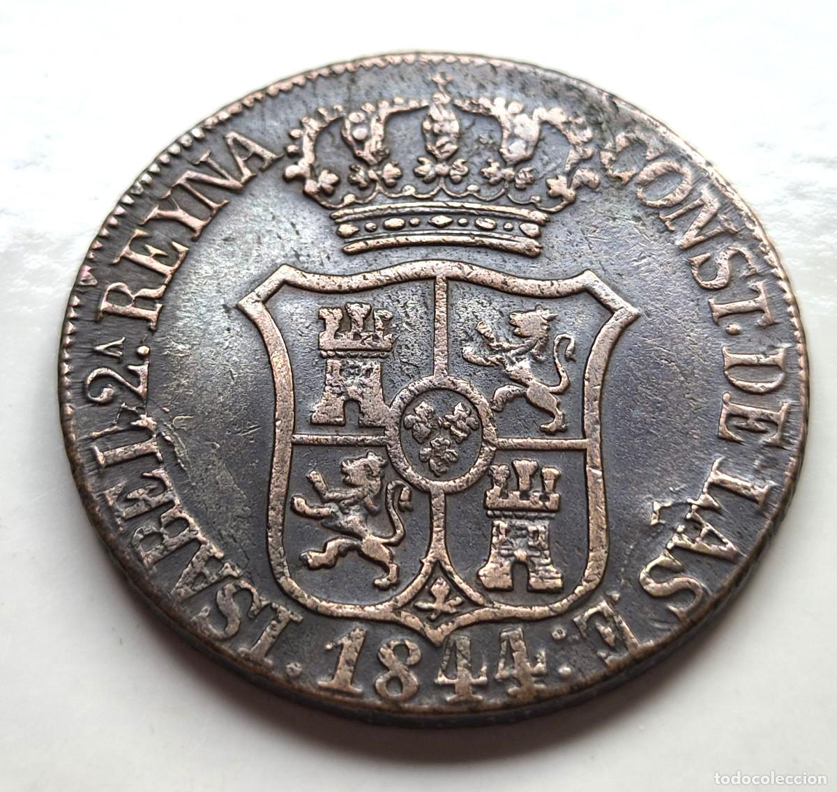 Monedas de Espa&ntilde;a: ISABEL 2&ordf; CATALU&Ntilde;A. 6 CUARTOS 1844 - Foto 1