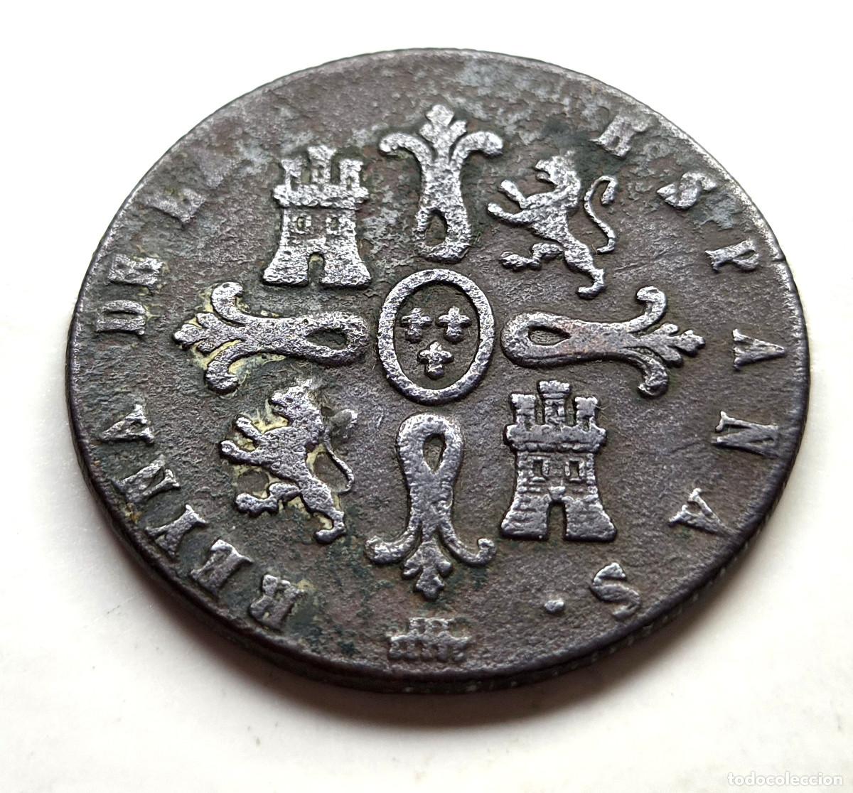 Monedas de Espa&ntilde;a: ISABEL 2&ordf; SEGOVIA 8 MARAVEDIS 1839 - Foto 2