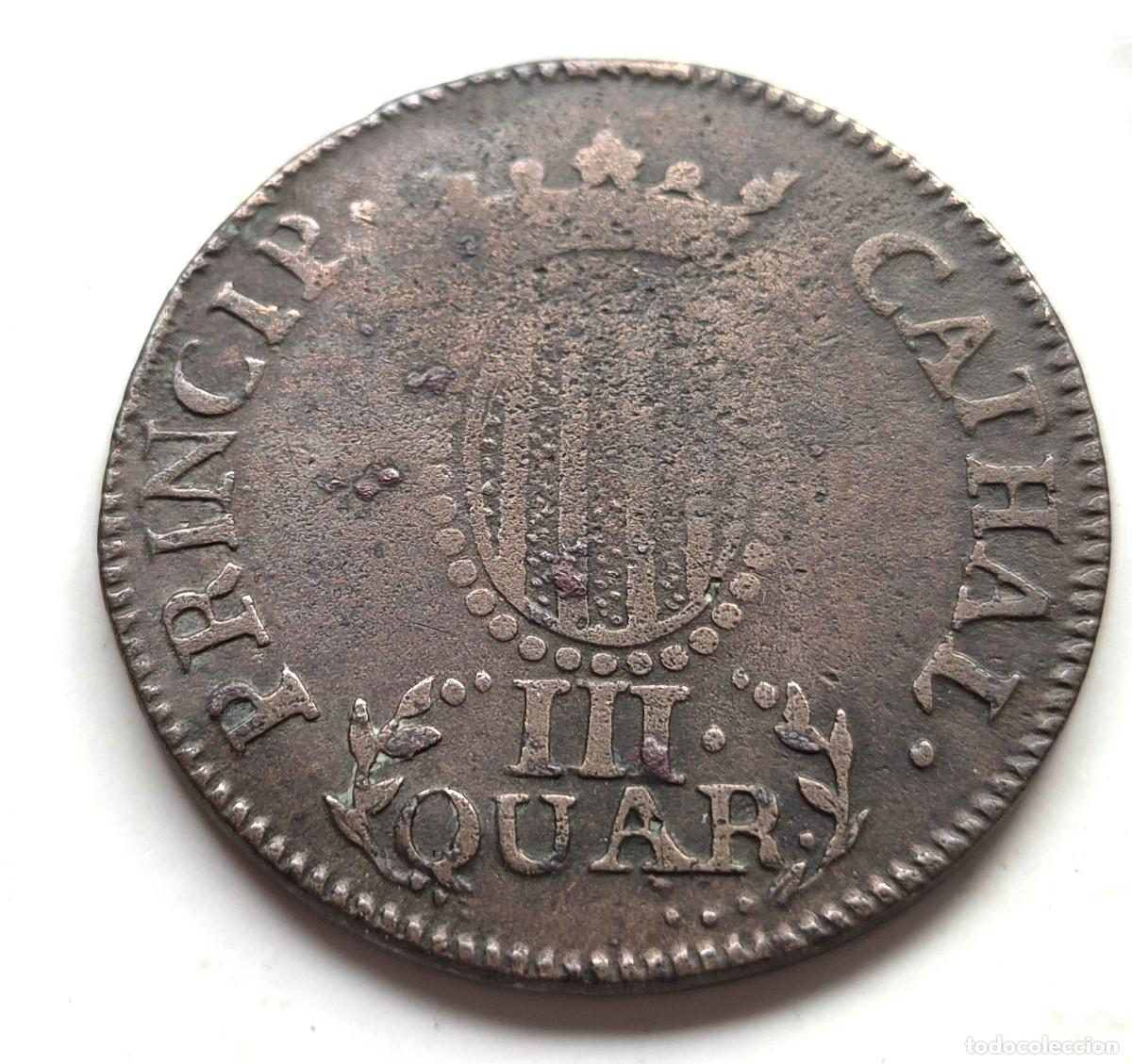 Monedas de Espa&ntilde;a: FERNANDO VII CATALU&Ntilde;A (MALLORCA) . 3 CUARTOS. 1811.