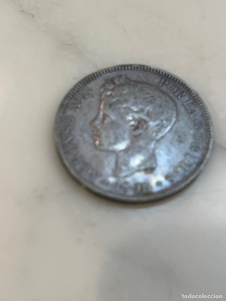 Monedas de Espa&ntilde;a: Espa&ntilde;a 5 pesetas de plata. 1898. Alfonso XIII.