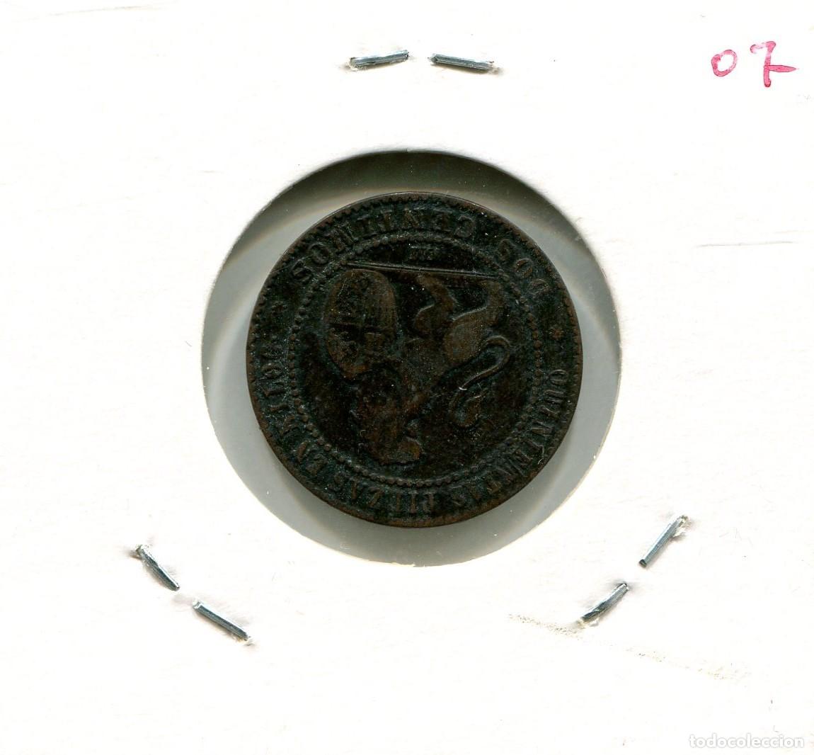 Monedas de Espa&ntilde;a: 2 CENTIMOS GOBIERNO PROVISIONAL A&Ntilde;O 1870 ( MES4807 ) - Foto 2