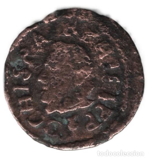 Monedas de Espa&ntilde;a: Felipe III 1 dinero 1619 Barcelona KM#14