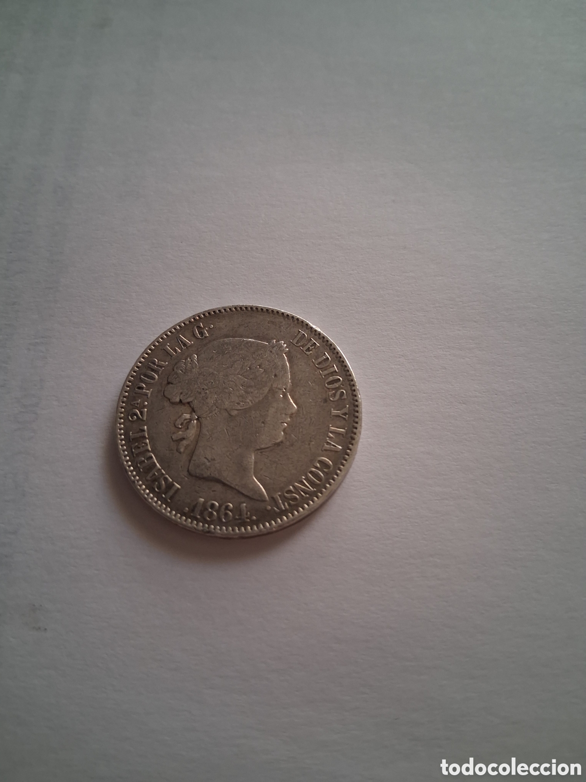 Monedas de Espa&ntilde;a: Espa&ntilde;a 10 reales Isabel II 1864 Plata