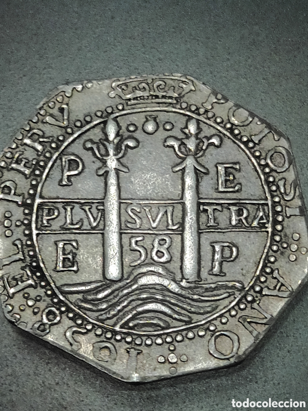 Monedas de Espa&ntilde;a: MONEDA DE PLATA VIII REALES DE FELIPE IV POTOSI EL PER&Uacute; A&Ntilde;O 1658
