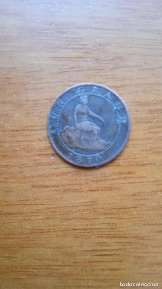 Monedas de Espa&ntilde;a: Un c&eacute;ntimo. Gobierno provisional Espa&ntilde;a. 1870. - Foto 1