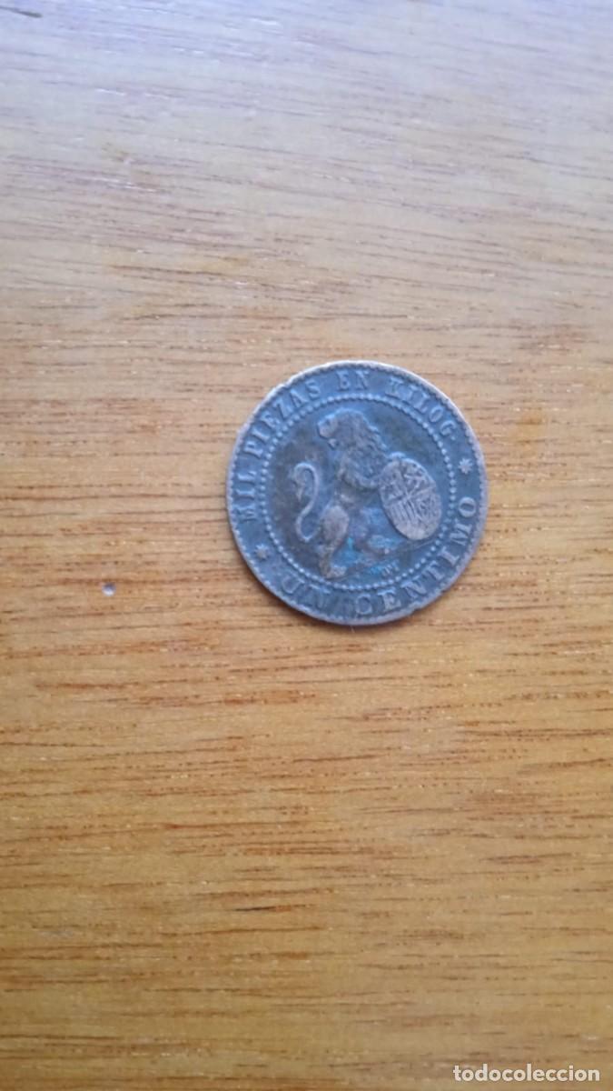 Monedas de Espa&ntilde;a: Un c&eacute;ntimo. Gobierno provisional Espa&ntilde;a. 1870. - Foto 2