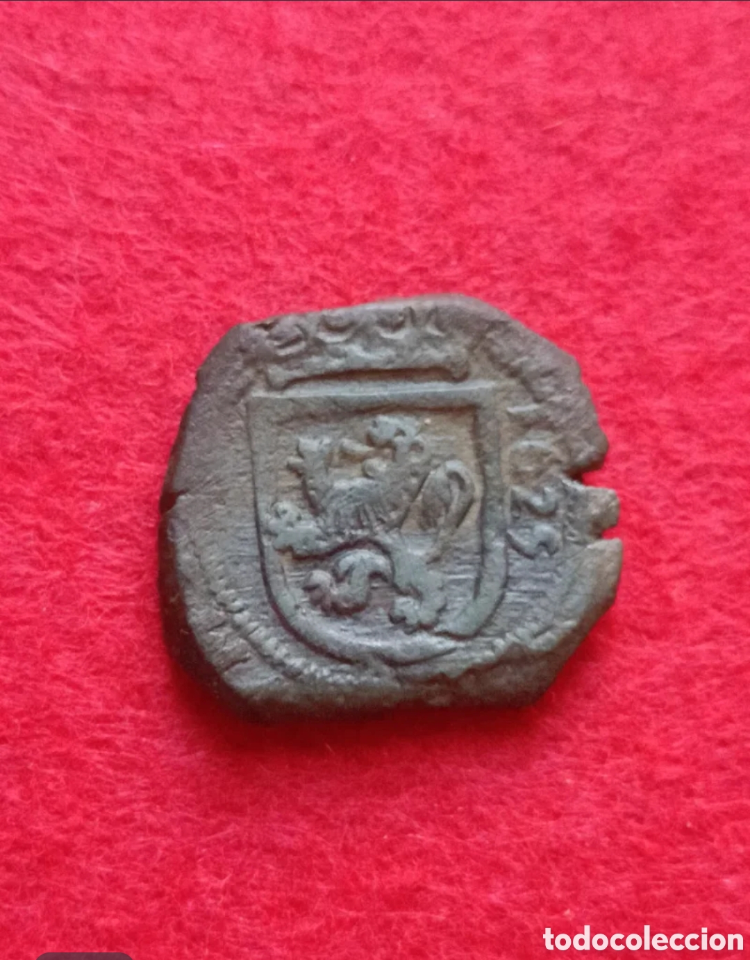 Monedas de Espa&ntilde;a: Recortado 8 maraved&iacute;s Felipe IV 1625 Burgos