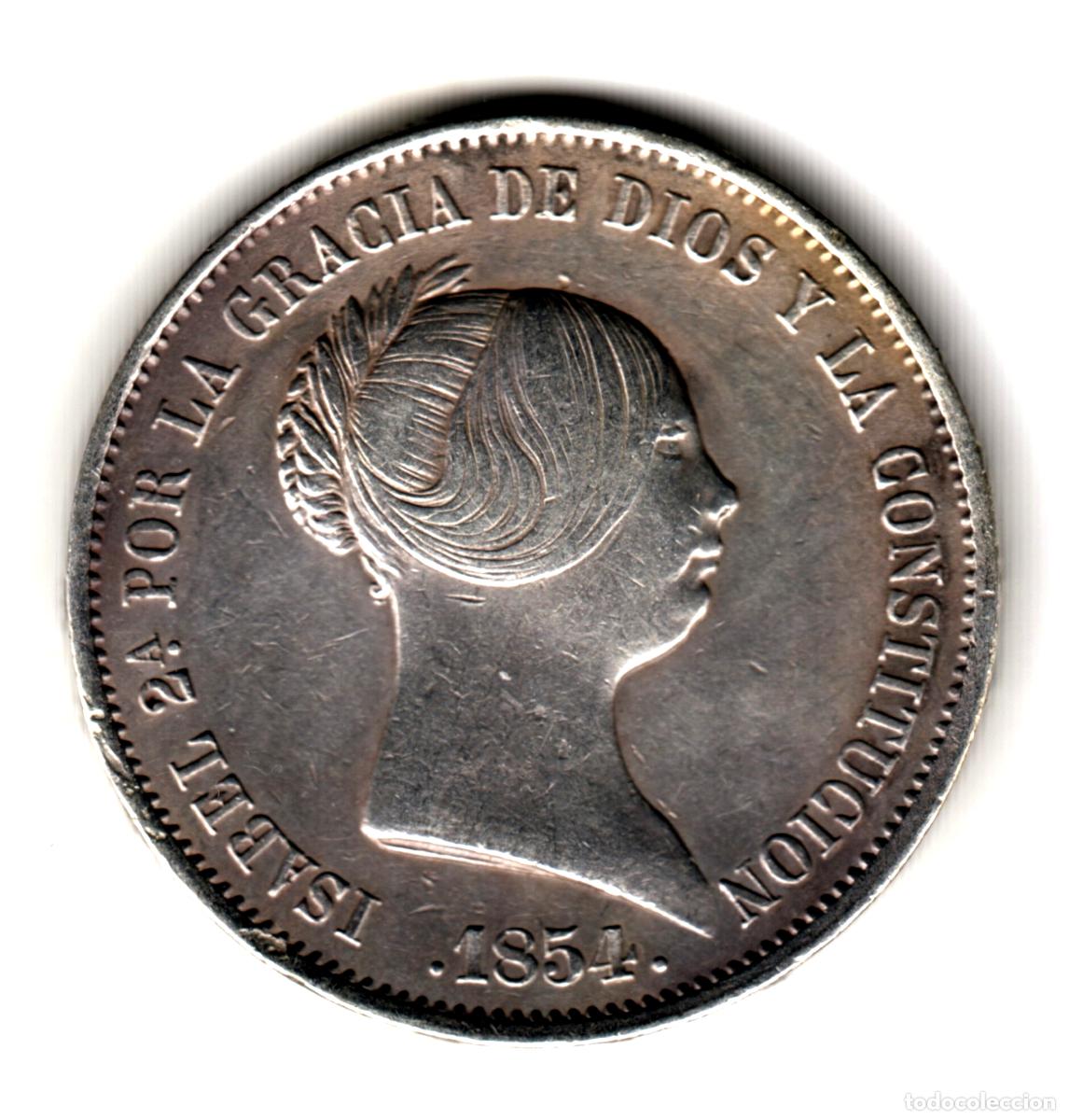 Monedas de Espa&ntilde;a: ESPA&Ntilde;A 20 reales plata 1854 Madrid Reina Isabel II
