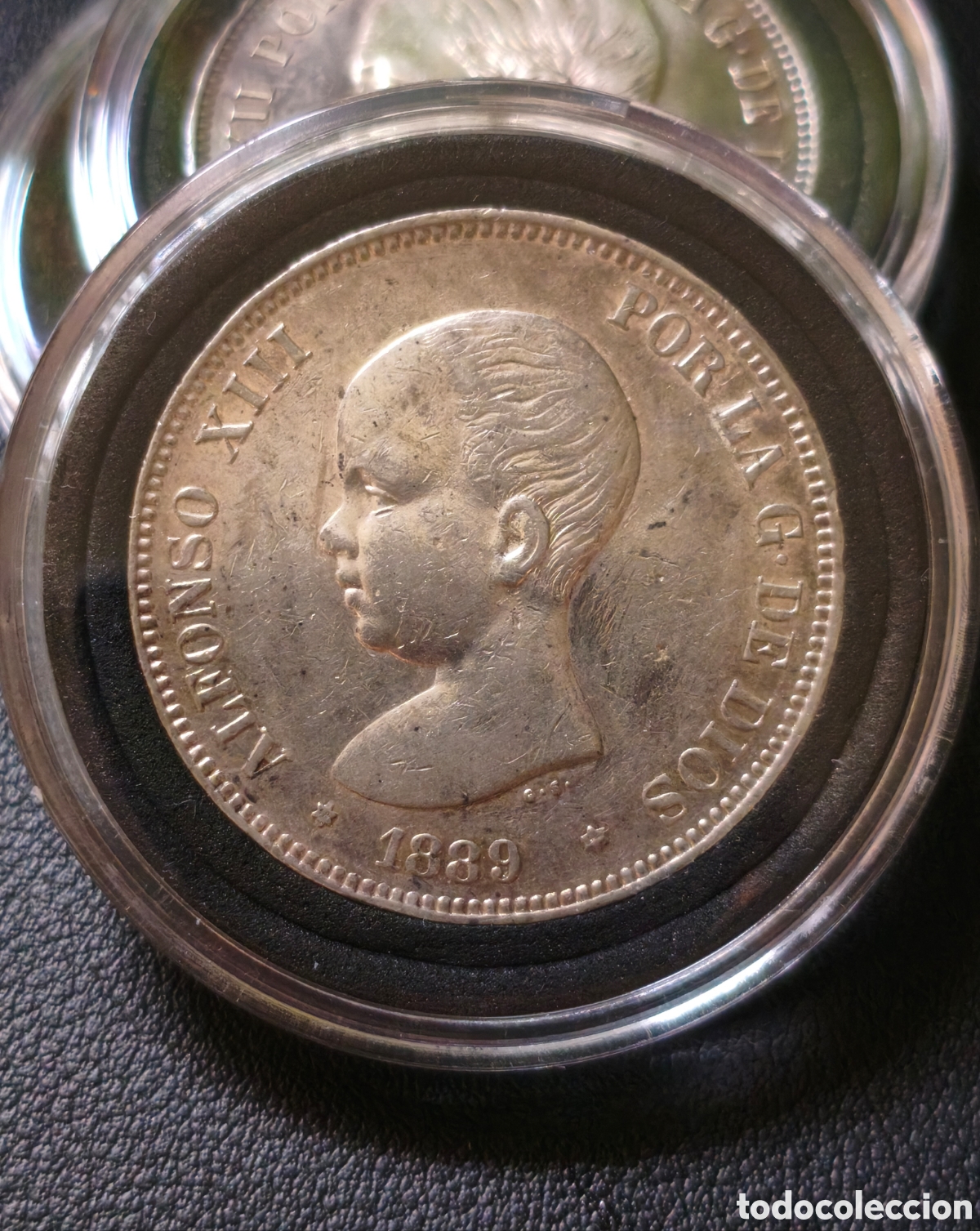 Monedas de Espa&ntilde;a: Espa&ntilde;a 5 Pesetas 1889 *18*89 MPM Alfonso XIII BC+