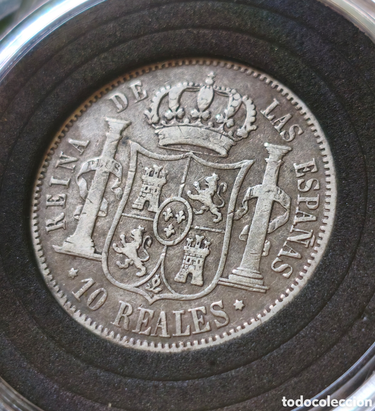Monedas de Espa&ntilde;a: Espa&ntilde;a 10 Reales 1862 Isabel II BC