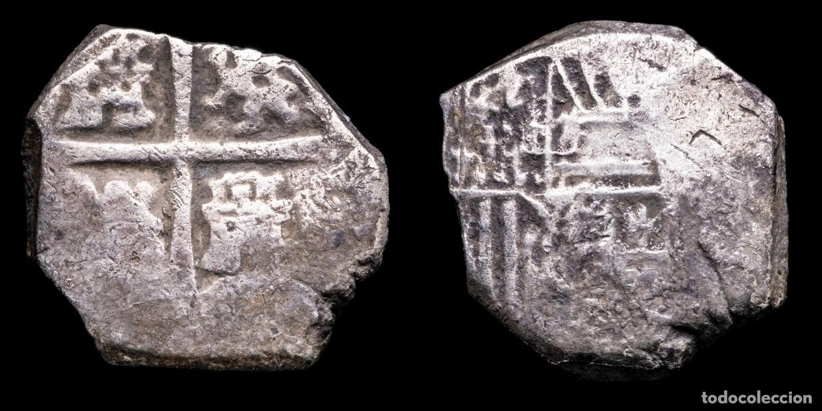Monedas de Espa&ntilde;a: 2 Silver Reales Macuquinos, (Spanish Cob) - 19 mm / 6,80 gr.