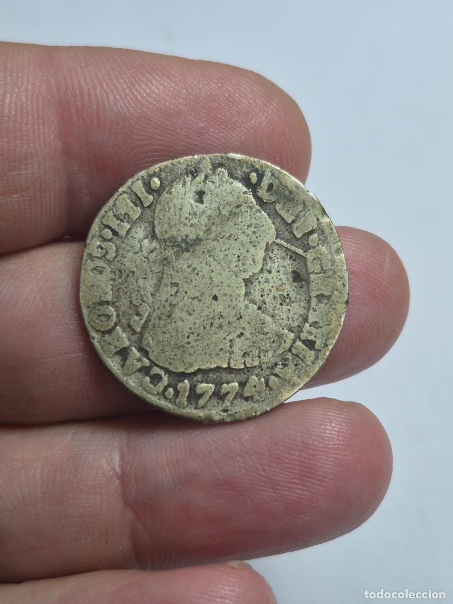 Monedas de Espa&ntilde;a: NT/ CARLOS III 2 REALES 1774 POTOSI FALSO DE EPOCA (E1346)