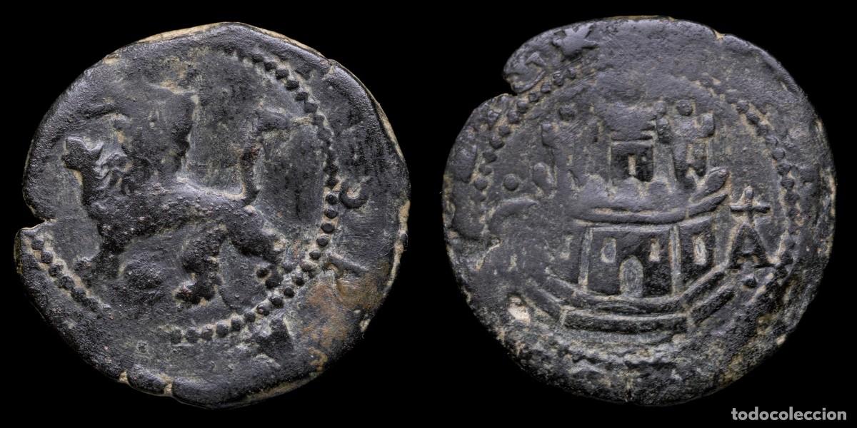 Monedas de Espa&ntilde;a: 1556-1598, 2 Maravedis Philips II, Cuenca Mint - 23 mm / 3,43 gr.