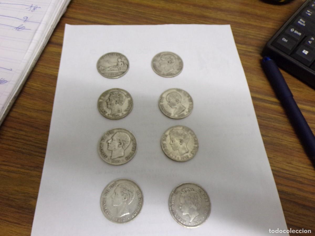 Monedas de Espa&ntilde;a: coleccion moneda espa&ntilde;a 5 pesetas plata duro diferentes a&ntilde;os del 1870 al 1898