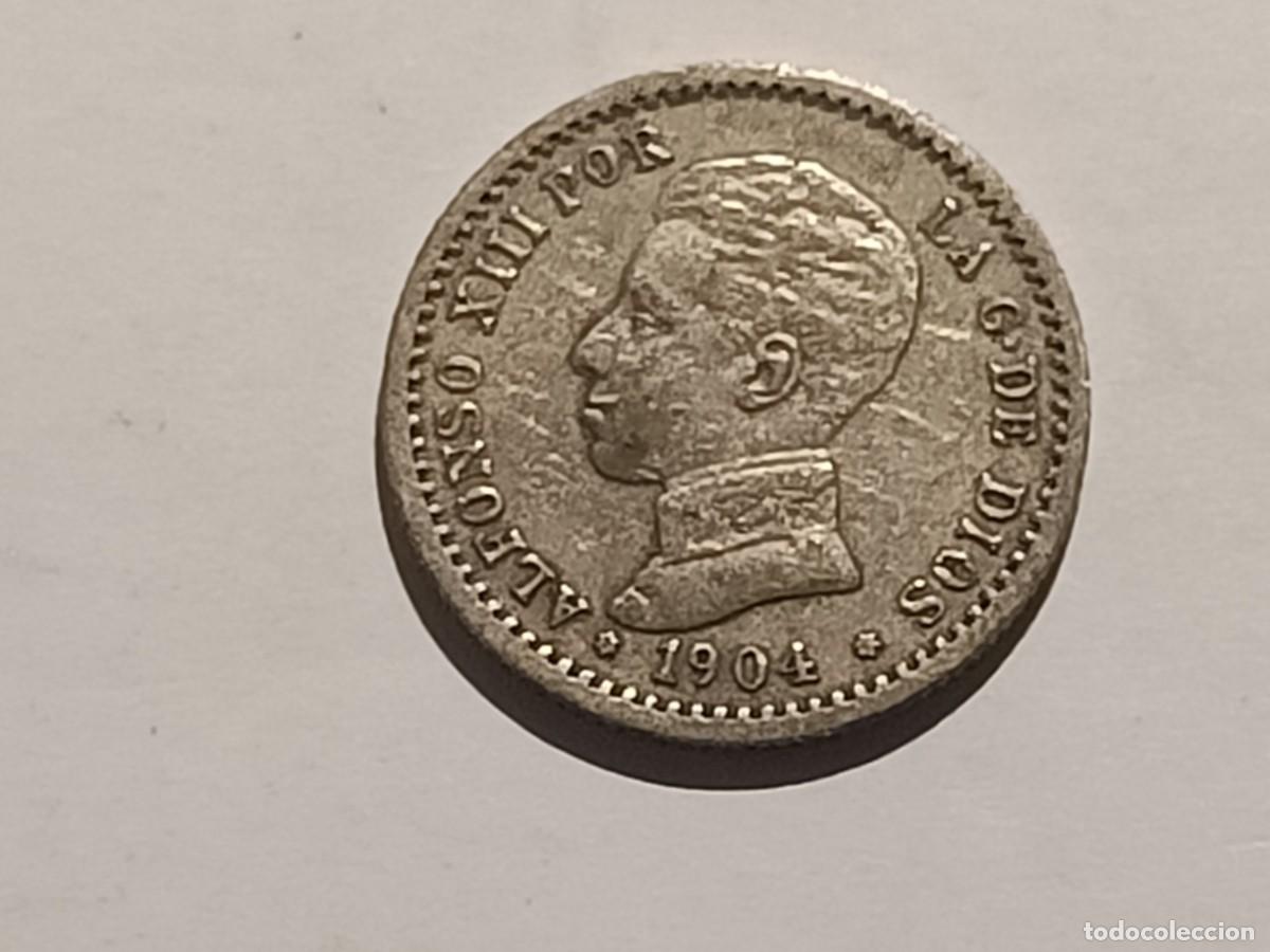 Monedas de Espa&ntilde;a: Moneda de Espa&ntilde;a. 50 centimos. 1904 PC V - Foto 2