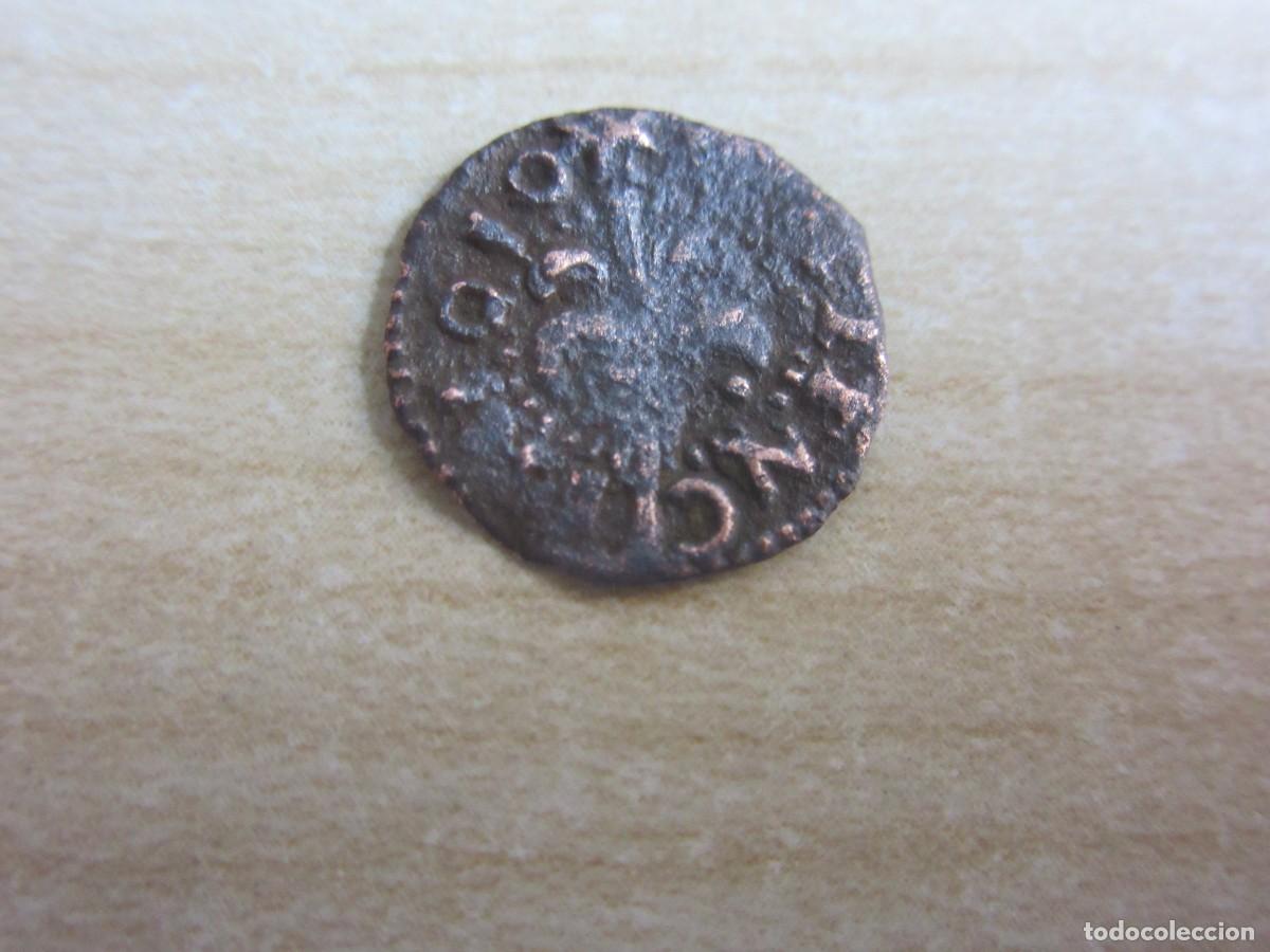 Monedas de Espa&ntilde;a: Dinero de Felipe III emitido en Valencia en 1610