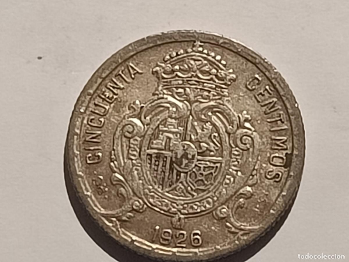 Monedas de Espa&ntilde;a: Moneda de Espa&ntilde;a. 50 c&eacute;ntimos. 1926 PC S - Foto 2