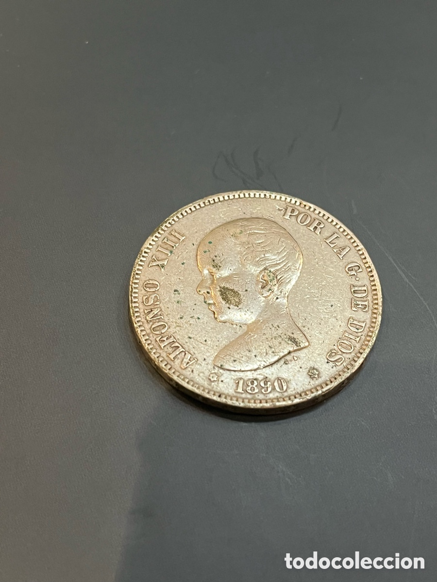Monedas de Espa&ntilde;a: 5 pesetas de plata. Alfonso XIII