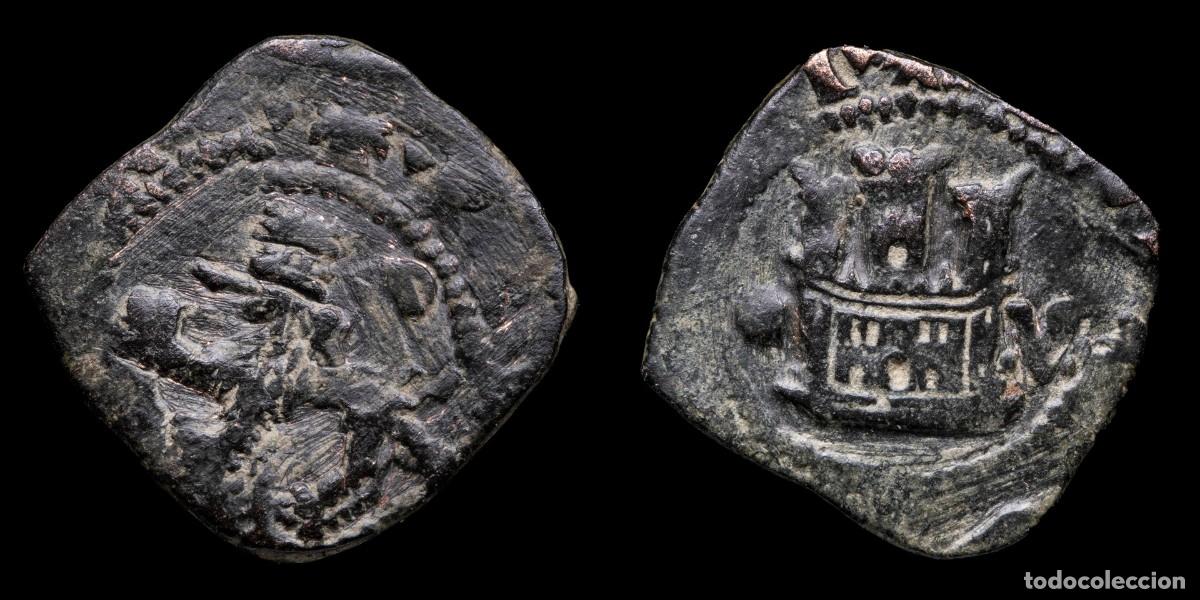 Monedas de Espa&ntilde;a: 1556-1598, 2 Maravedis Philips II, Coru&ntilde;a Mint - 19 mm / 2,82 gr.