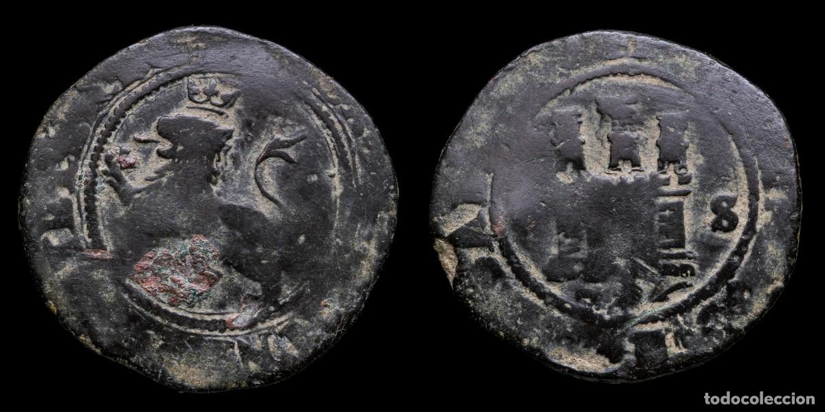 Monedas de Espa&ntilde;a: 2 Maravedis Catholic Kings, Sevilla Mint - 23 mm / 3,77 gr.