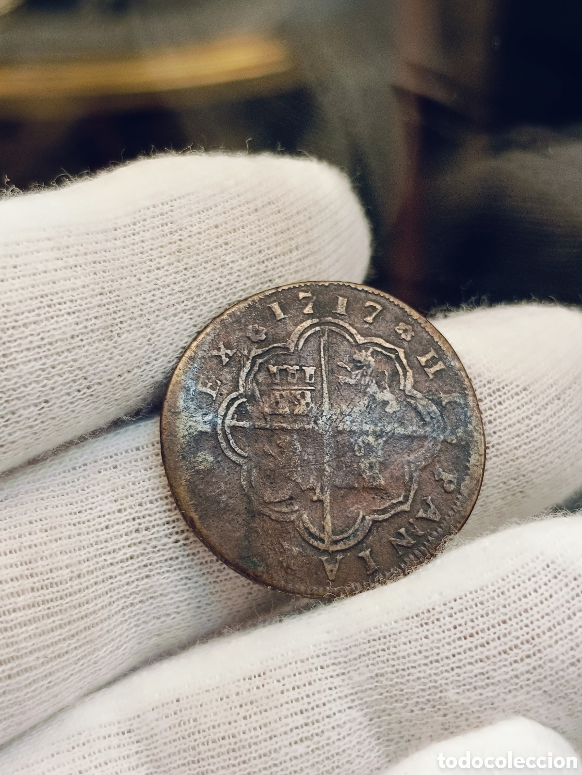 Monedas de Espa&ntilde;a: FALSA DE EPOCA . 2 REALES FELIPE V A&Ntilde;O 1717 . CECA MADRID