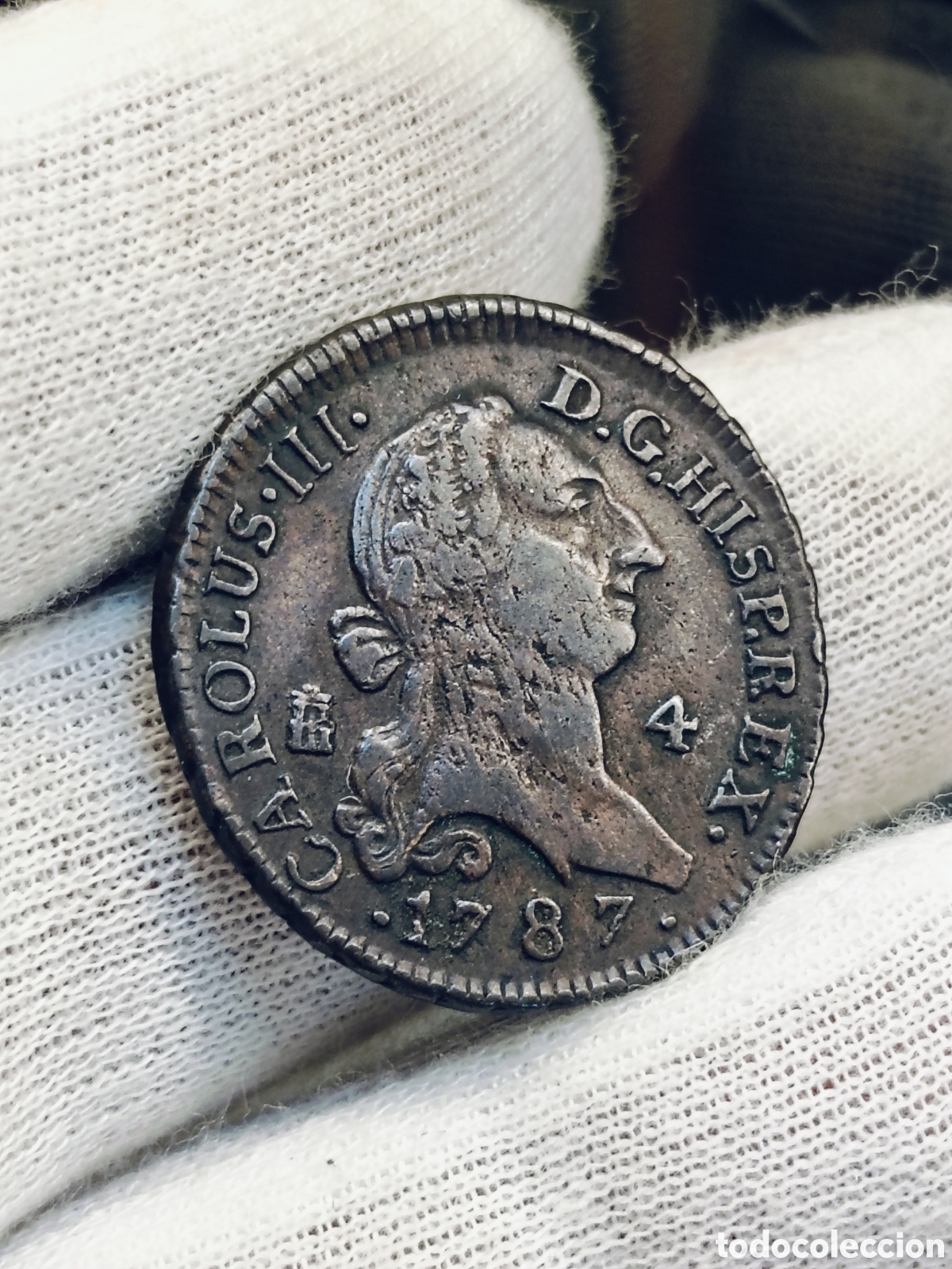 Monedas de Espa&ntilde;a: 4 MARAVEDIS . CARLOS III . A&Ntilde;O 1787. CECA SEGOVIA