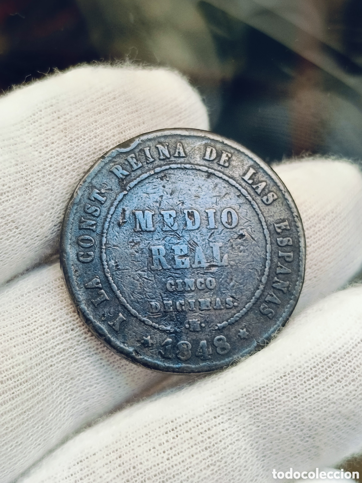 Monedas de Espa&ntilde;a: ESPA&Ntilde;A. ISABEL II. MEDIO REAL . A&Ntilde;O 1848 . CECA MADRID