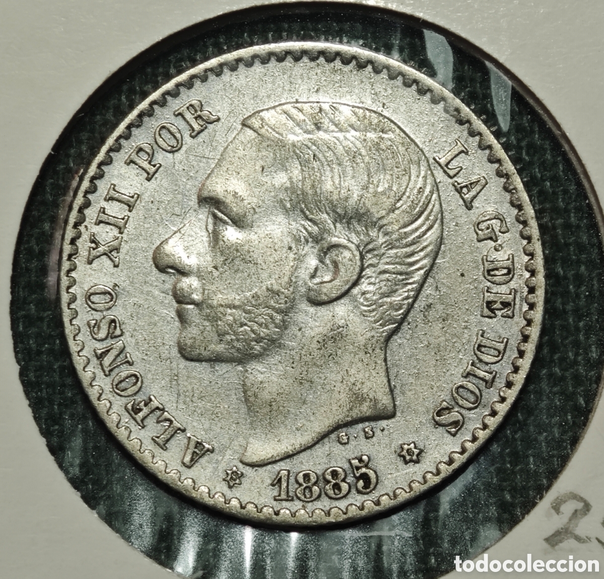 Monedas de Espa&ntilde;a: 50 C&Eacute;NTIMOS ALFONSO XII 1880 (*8-0) EBC+/SC BRILLO ORIGINAL